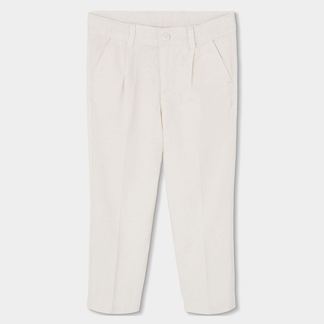 Hosen aus Leinen der Kinderbekleidungslinie Boboli, mit klassischem Schnitt und verstellbarem Tai...