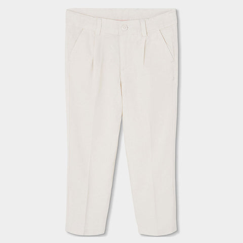 Pantaloni lino - BOBOLI - Colore: Bianco - Stagione: Primavera-Estate