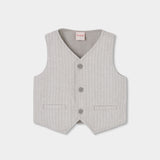 Gestreiftes Leinen-Gilet