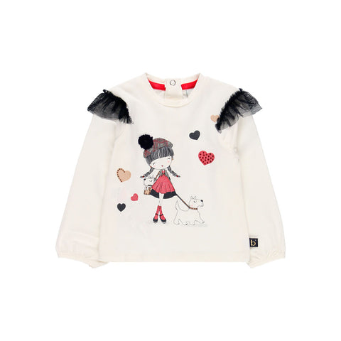 Maglietta jersey - BOBOLI - Sesso: Bambina - Colore: uni - Stagione: Autunno-Inverno