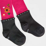 Calzamaglia fiori - BOBOLI - Sesso: Bambina - Colore: uni - Stagione: Autunno-Inverno
