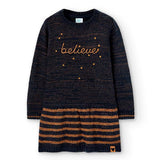 Vestito in maglia - BOBOLI - Sesso: Bambina - Colore: uni - Stagione: Autunno-Inverno