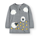 Vestito jersey combinato per bimba