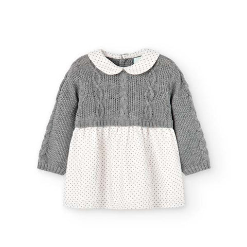 Vestito in maglia - BOBOLI - Sesso: Bambina - Colore: uni - Stagione: Autunno-Inverno