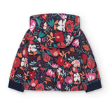 Gefütterte Blumenjacke für Mädchen