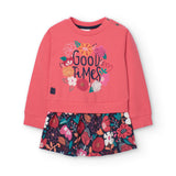 Vestito di felpa combinato - BOBOLI - Sesso: Bambina - Colore: uni - Stagione: Autunno-Inverno