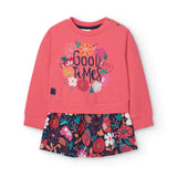 Kombiniertes Sweatshirtkleid für Babys