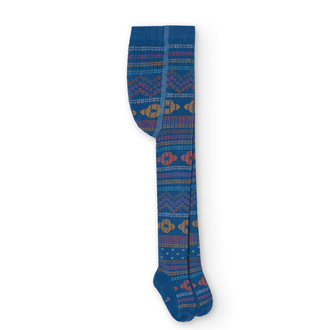 Jacquard-Strumpfhose für Mädchen
