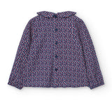 Bluse mit Punkten für Mädchen