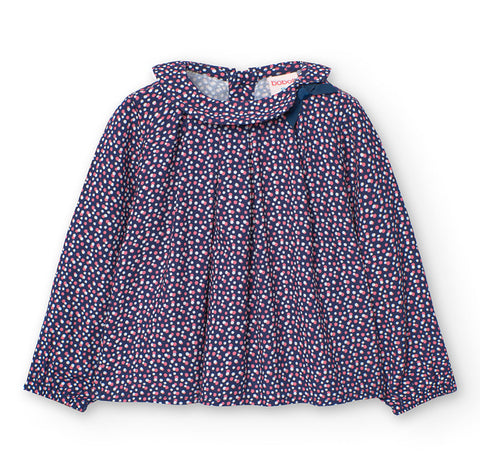 Bluse mit Punkten für Mädchen