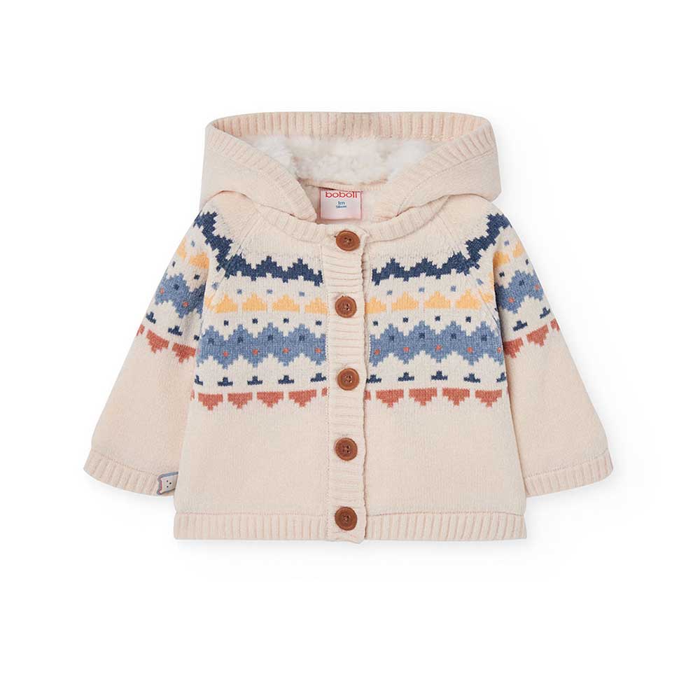Gemütlich und warm ist dieser Kapuzencardigan perfekt, um Ihr Kleines an frischen Herbst- und Win...