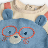 Tutina ciniglia bicolore - BOBOLI - Colore: Celeste - Stagione: Autunno-Inverno