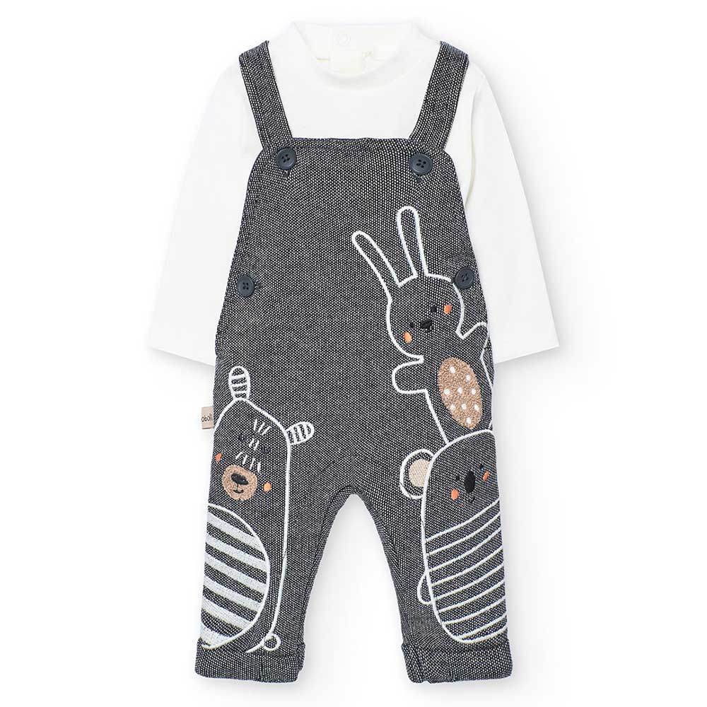 Composizione: Pelele:98%cotone 2%elastan Pantaloni:90%cotone 10%poliestere Rivestimento:100%cotone