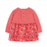 Vestito in maglia - BOBOLI - Sesso: Bambina - Colore: Arancione - Stagione: Autunno-Inverno