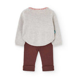 Completo 2 pezzi - BOBOLI - Sesso: Bambina - Colore: Beige - Stagione: Autunno-Inverno