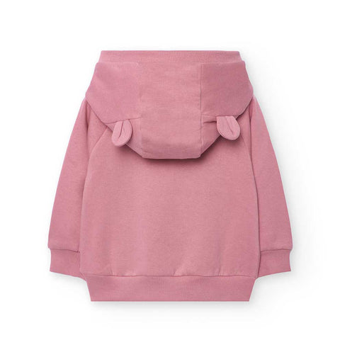 Felpa felpata - BOBOLI - Sesso: Bambina - Colore: Rosa - Stagione: Autunno-Inverno