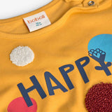 Maglietta jersey - BOBOLI - Sesso: Bambina - Colore: Giallo - Stagione: Autunno-Inverno