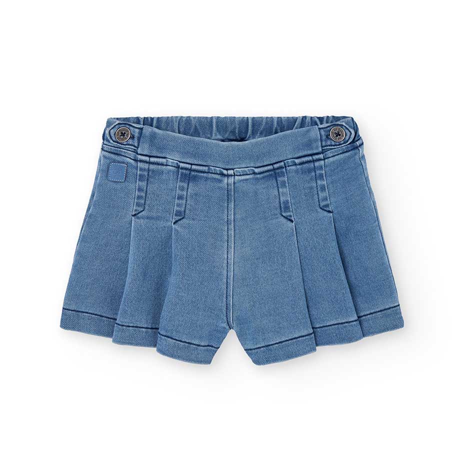 Diese Jeans-Rock-Shorts ist die perfekte Wahl für kleine Mädchen, die bequem und modisch sein wol...