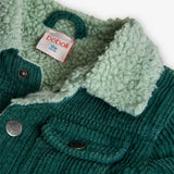 SAMTJACKE MIT KRAGEN IN