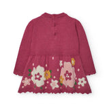STRICKKLEID MIT BLUMEN