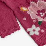 STRICKKLEID MIT BLUMEN