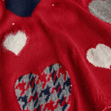 Vestito in maglia - BOBOLI - Sesso: Bambina - Colore: Rosso - Stagione: Autunno-Inverno