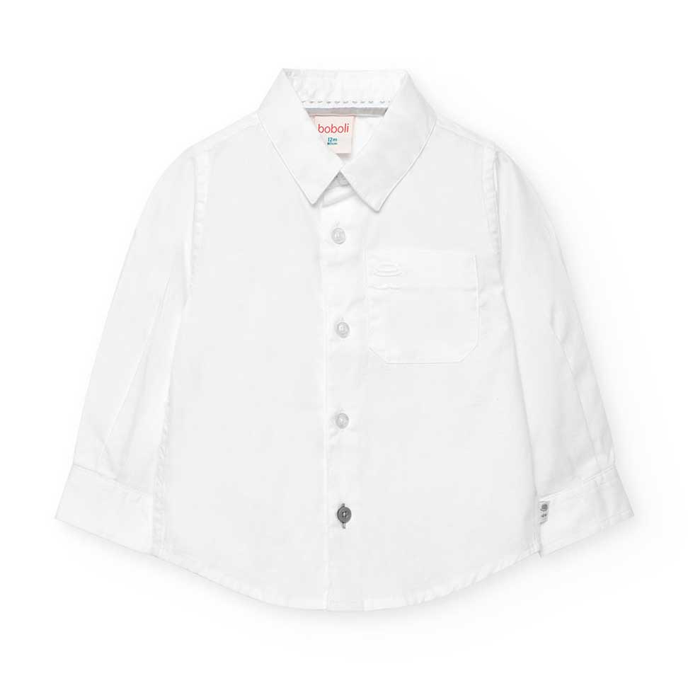 Long sleeve shirt from the Boboli Children's Clothing Line, with a classic and solid color design...