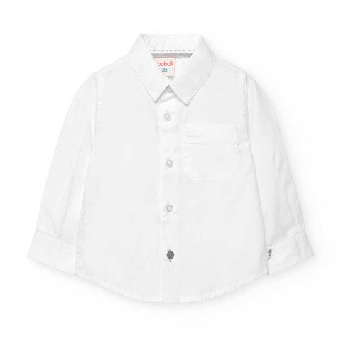 Camicia oxford manica lunga - BOBOLI - Colore: Bianco - Stagione: Autunno-Inverno