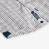 Camicia popelin quadri - BOBOLI - Colore: Bianco - Stagione: Autunno-Inverno