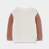 Pullover mit farbigen Ärmeln