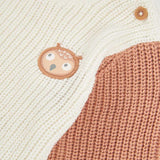 Pullover mit farbigen Ärmeln