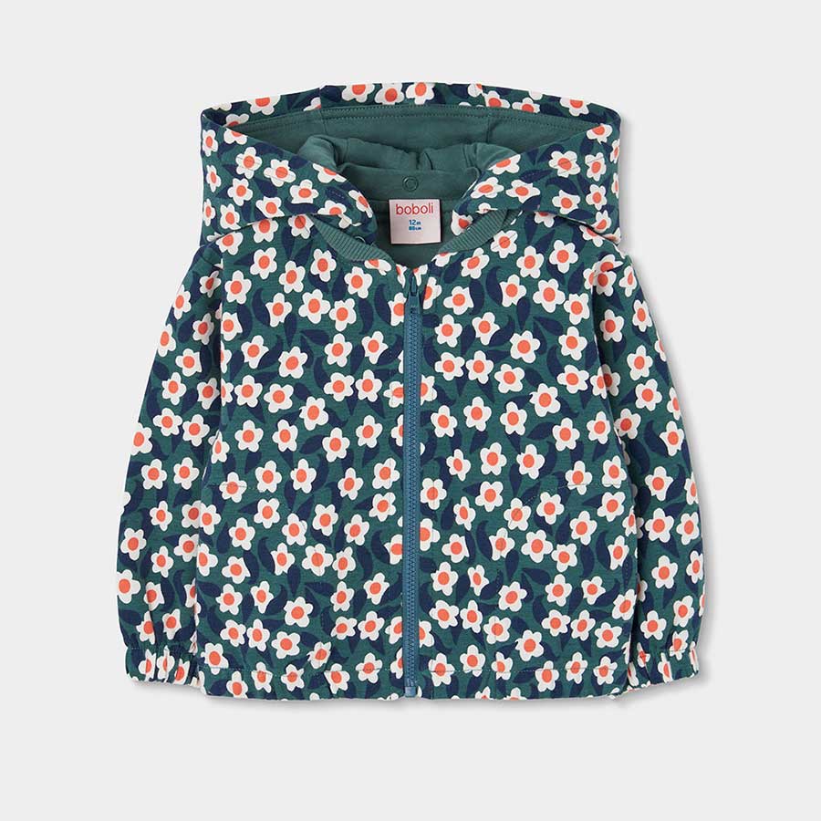 Questa giacca felpata con cappuccio è perfetta per mantenere calda la tua bambina nelle giornate ...