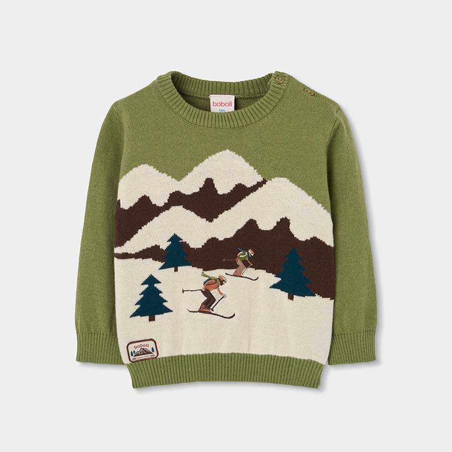 Dieser Rundhals-Pullover ist perfekt, um Ihr Kind während der kalten Jahreszeiten warm und bequem...