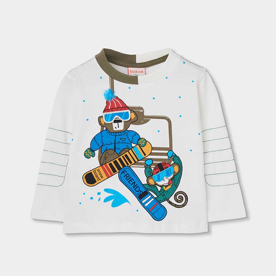 Dieses langärmlige T-Shirt bringt eine Prise Freude und Wärme an Herbst- und Wintertagen, perfekt...