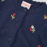 GESTICKTER KURZER CARDIGAN