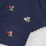GESTICKTER KURZER CARDIGAN