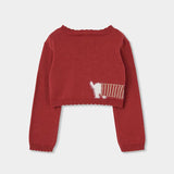 Kurzer bestickter Cardigan