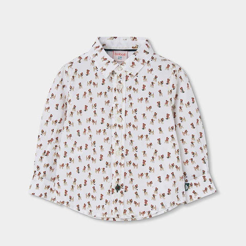 CAMICIA POPLIN STAMPATA