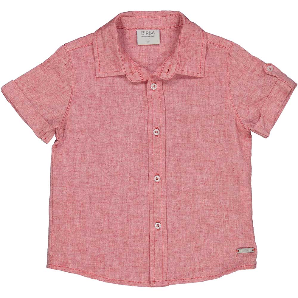 Hemd aus der Birba-Kinderbekleidungslinie in Leinenmischung mit kurzen Ärmeln.
Zusammensetzung: 5...
