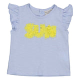 TSHIRT M/C JERSEY MALFILE' - BIRBA - Sesso: Bambina - Colore: Azzurro - Stagione: Primavera-Estate