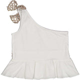 TOP MONOSPALLA JERSEY STRETCH - BIRBA - Sesso: Bambina - Colore: Panna - Stagione: Primavera-Estate