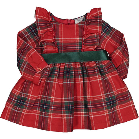 M/L STRETCH KARIERTES KLEID W/LUREX