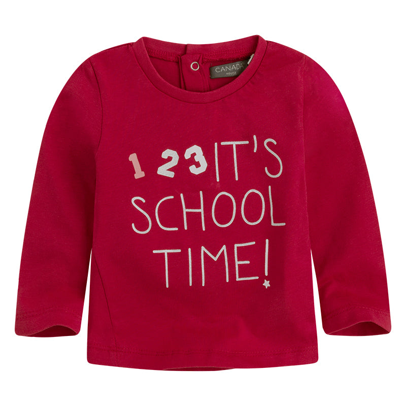 
  Langarm T-Shirt Dellal Inea Kinderkleidung Canada House mit Druck
  auf der Vorderseite und sc...