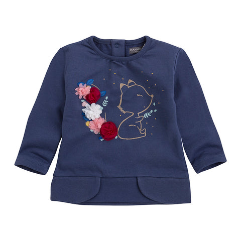 SUDADERA BBESQUIROL - CANADA HOUSE - Sesso: Bambina - Colore: Blu - Stagione: Autunno-Inverno