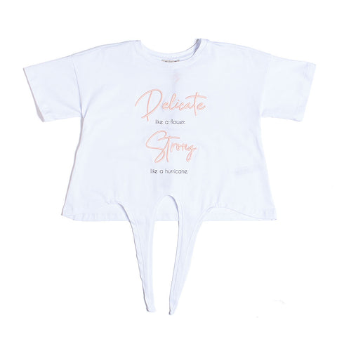 T-SHIRT BRIGHTWHITE - FRACOMINA - Sesso: Bambina - Colore: Bianco - Stagione: Primavera-Estate