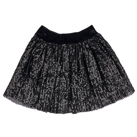 MINI GONNA PAILLETTES  BLACK