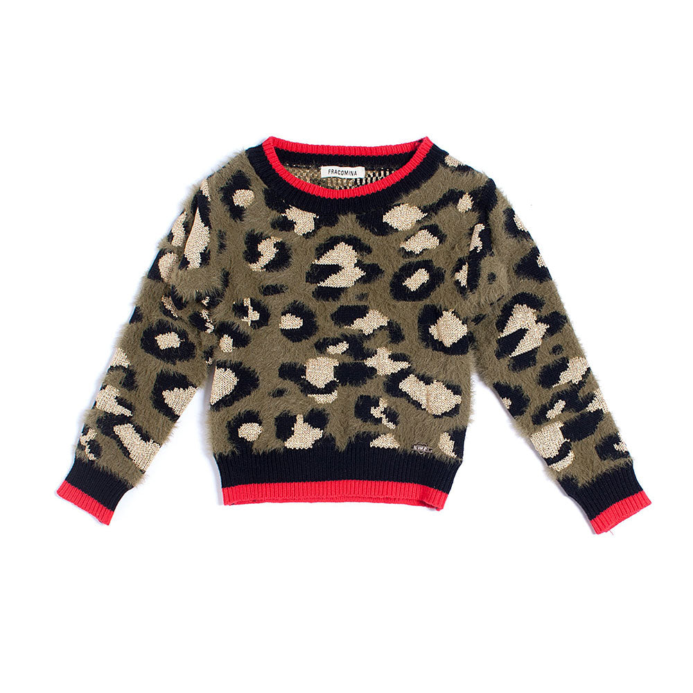
  Eleganter Pullover aus der Fracomina Mini-Linie, mit Camouflage-Muster in leuchtenden Tönen
  ...