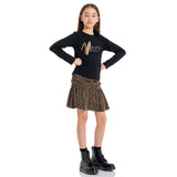 T-SHIRT BLACK - FRACOMINA - Sesso: Bambina - Colore: Nero - Stagione: Autunno-Inverno