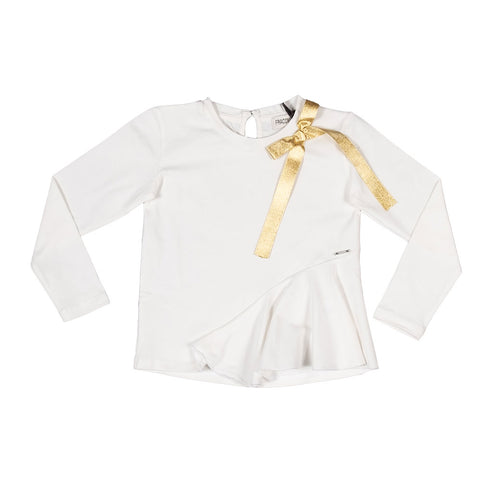 BLUSA - FRACOMINA - Sesso: Bambina - Colore: Panna - Stagione: Autunno-Inverno