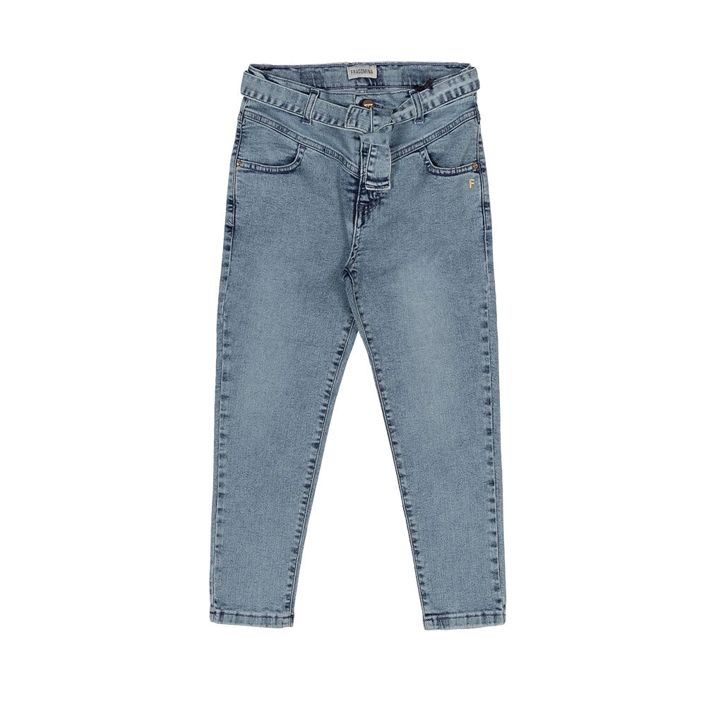 
Panatlone-Jeans aus der Fracomina Girl's Clothing Line mit hoher Taille und Taillenriemen. Größe...